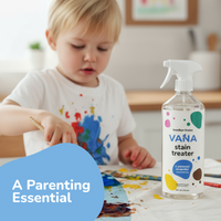 Messy Eater Stain Treater. Tough on Stains. Gentle on Everything Else.